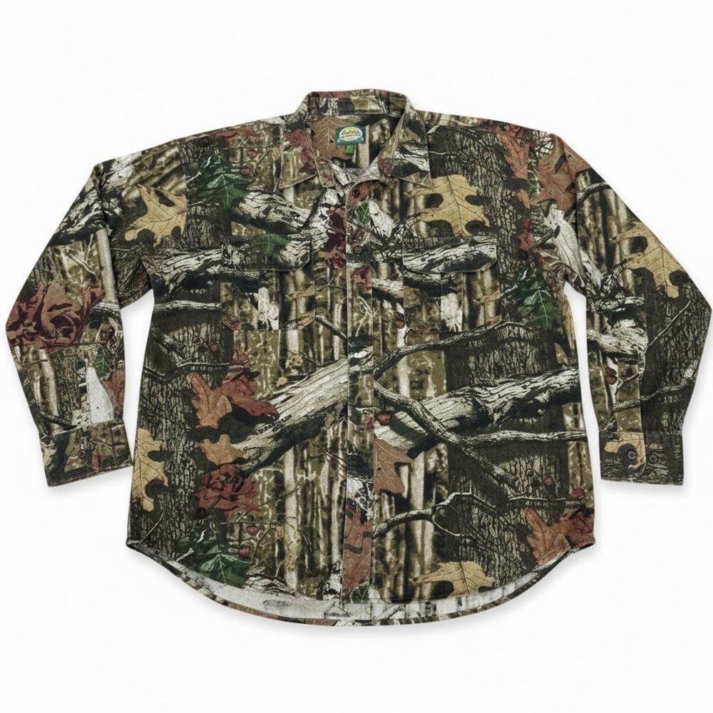 Cabela's Shirt XL XLarge Mossy Oak Break-Up Infinity Camo Long Sleeve Hunting